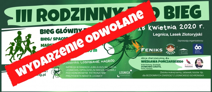 III rodzinny eko bieg - wydarzenie odwołane