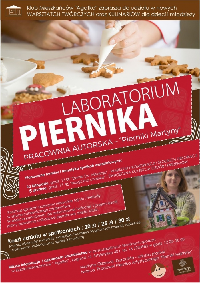 LABORATORIUM PIERNIKA w Klubie Mieszkańc&oacute;w "Agatka"