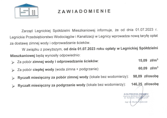 Szanowni Mieszkańcy!