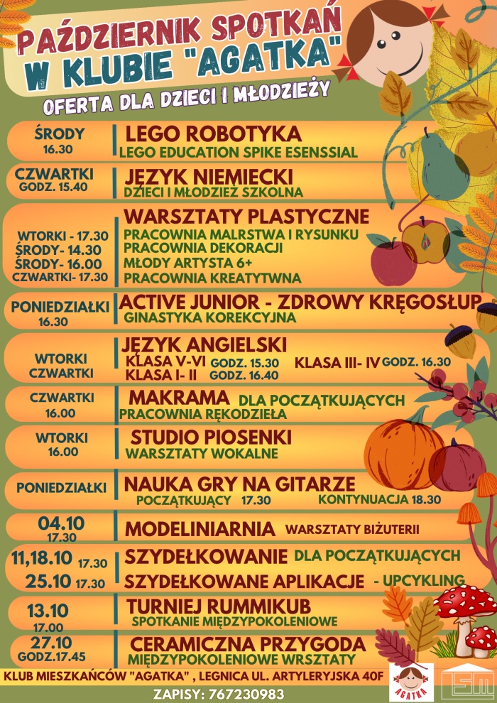 Październik spotkań dla dzieci i młodzieży