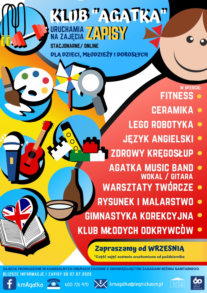 Zajęcia w Klubie Mieszkańc&oacute;w "Agatka"- ruszają zapis