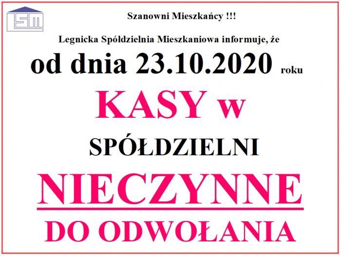 kasy nieczynne