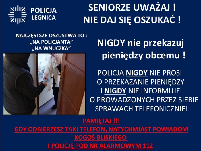 Seniorze nie daj się oszukać!