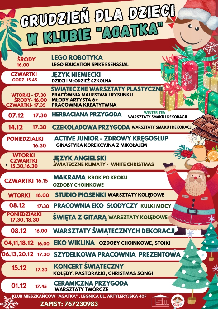 Grudzień dla dzieci w klubie Agatka