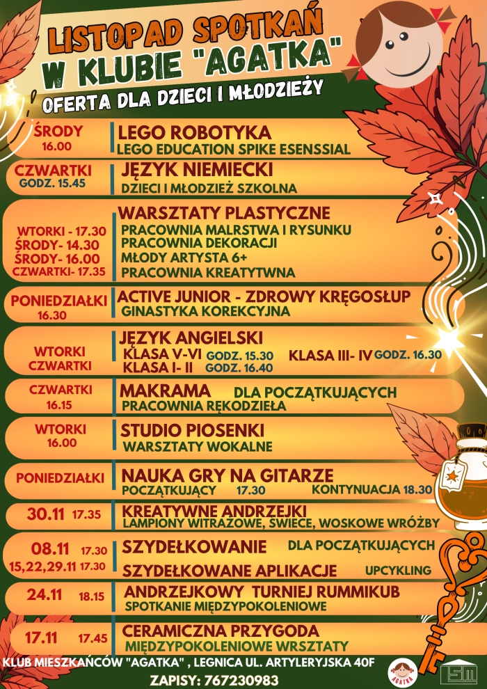 Listopad dla dzieci w KM Agatka