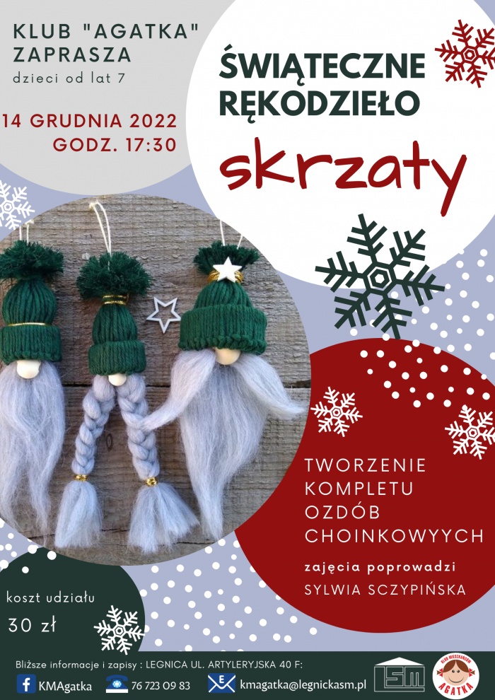 Świąteczne rękodzieło - skrzaty