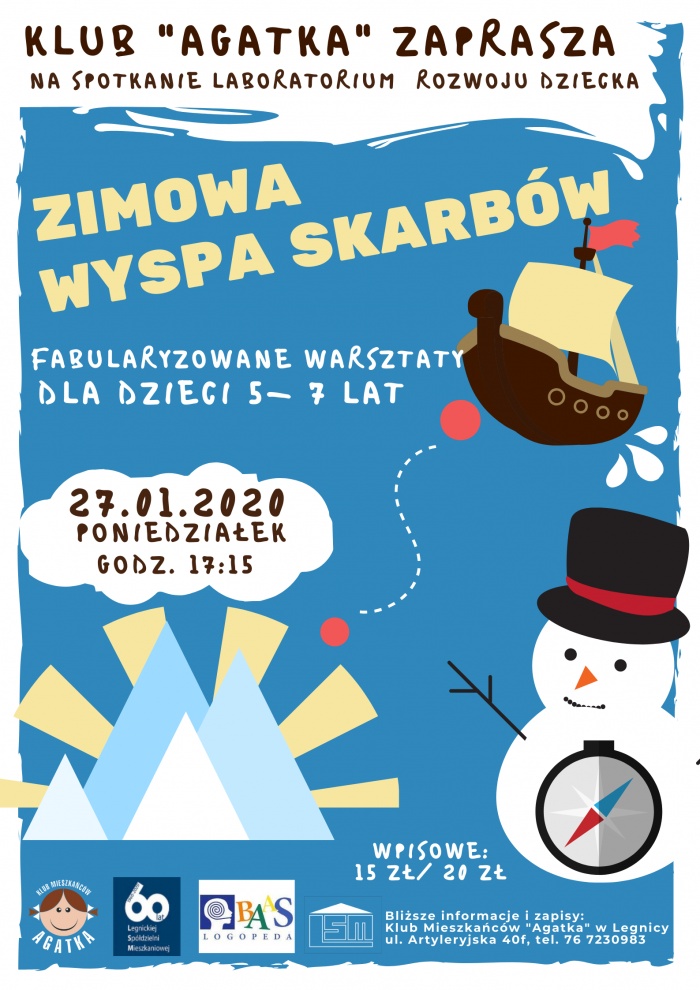 LABORATORIUM ROZWOJU DZIECKA W KLUBIE "AGATKA"- ZIMOWA WYSPA SKARB&Oacute;W