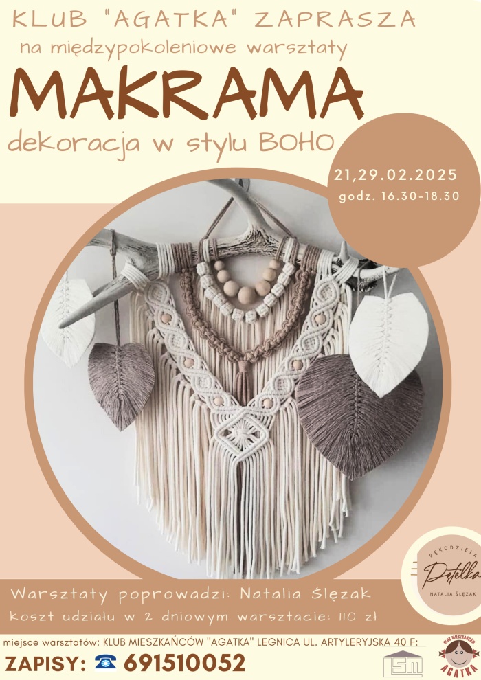 Makrama w stylu boho