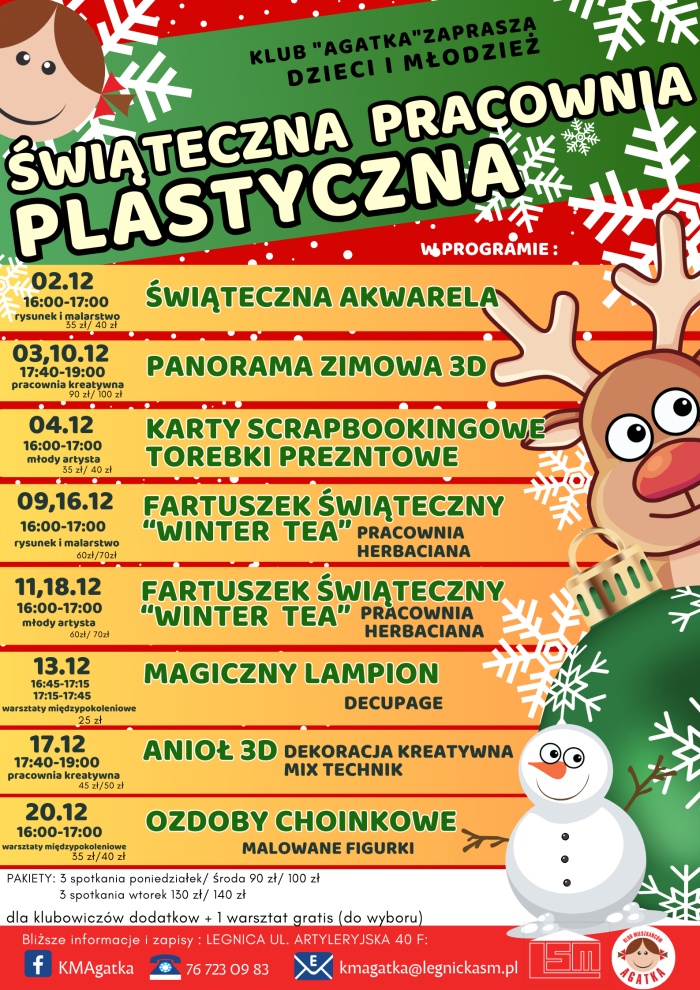 Świąteczna pracownia plastyczna.