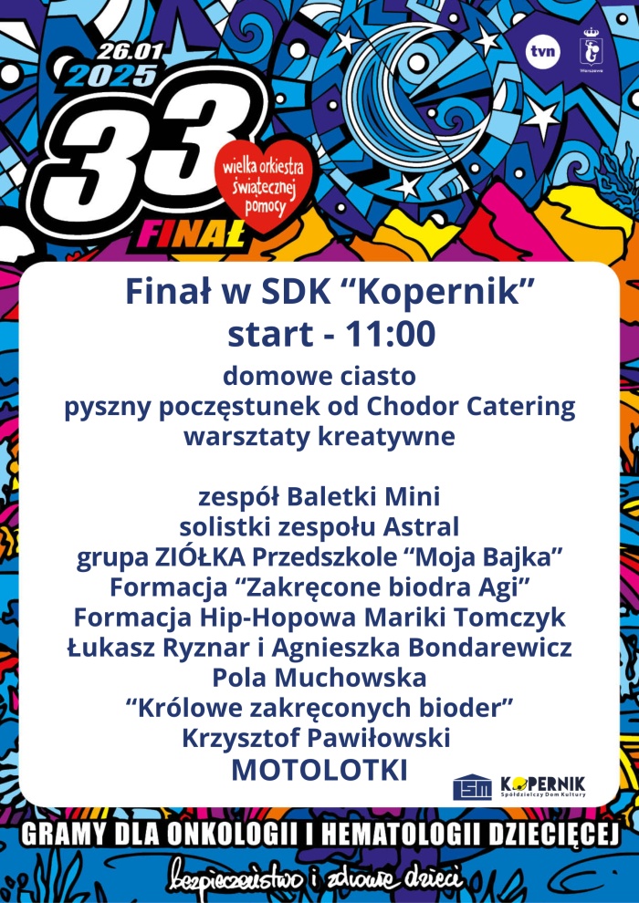 Finał WOŚP w SDK Kopernik