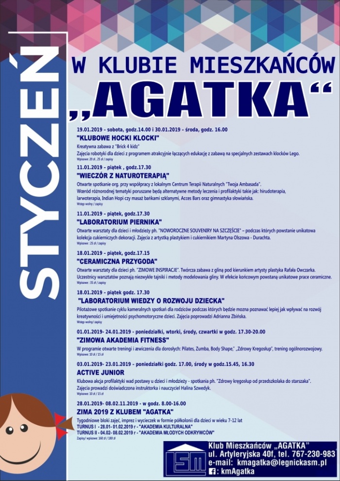 Zapraszamy w styczniu do Klubu "Agatka"