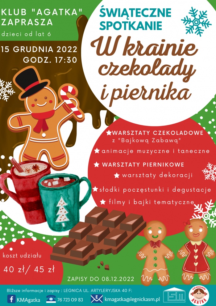 Kalendarium grudniowych wydarzeń w Klubie Mieszkańc&oacute;w " Agatka":