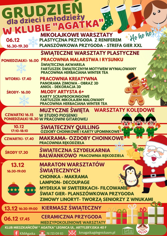 Świąteczny grudzień - oferta dla dzieci.