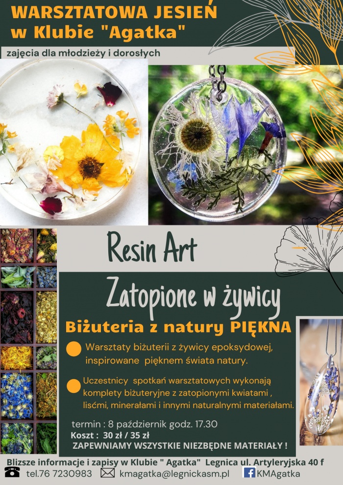 Warsztatowa jesień w " Agatce"- warsztaty biżuterii