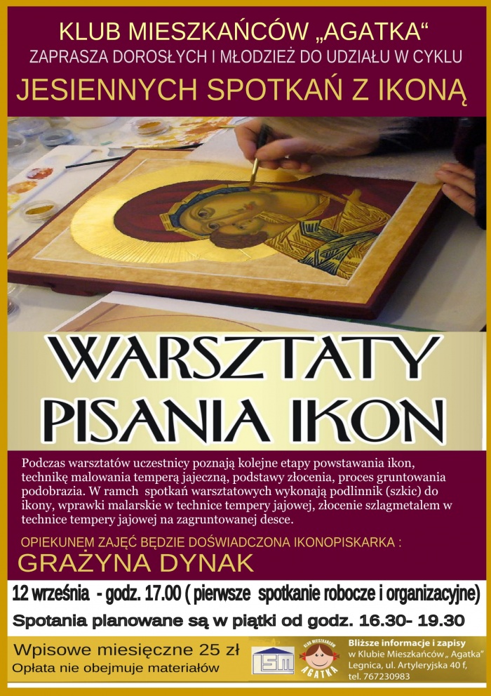 JESIENNE SPOTKANIA Z IKONĄ W KLUBIE MIESZKAŃC&Oacute;W "AGATKA"