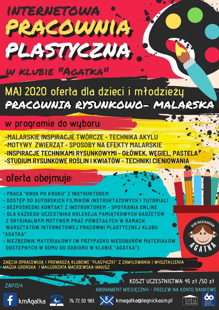 INTERNETOWA PRACOWNIA PLASTYCZNA W KLUBIE "AGATKA"