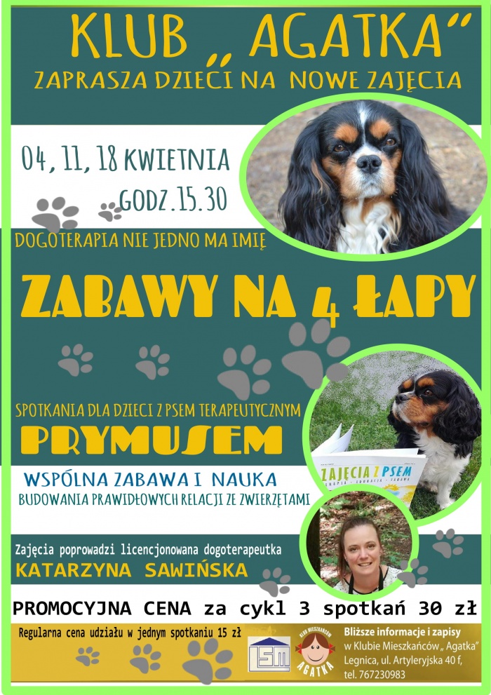 DOGOTERAPIA W KLUBIE "AGATKA"