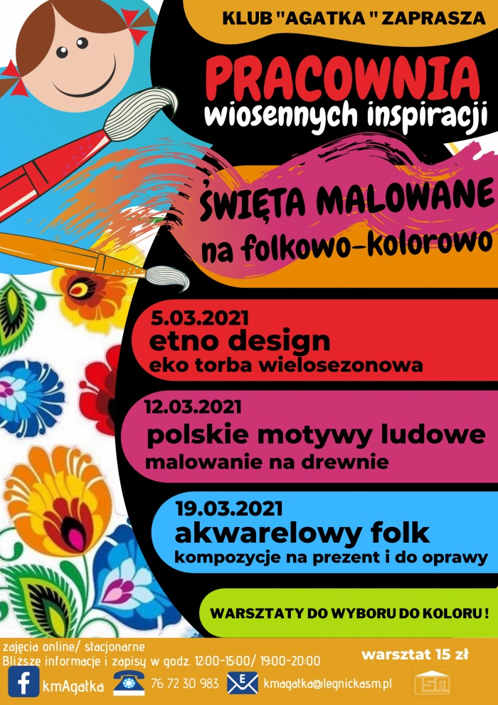 na folkowo kolorowo- warsztaty wielkanocne z Klubem "Agatka"