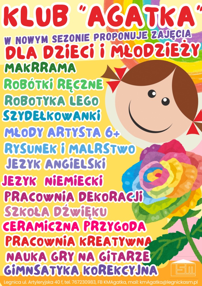 Zajęcia dla dzieci i młodzieży w KM Agatka