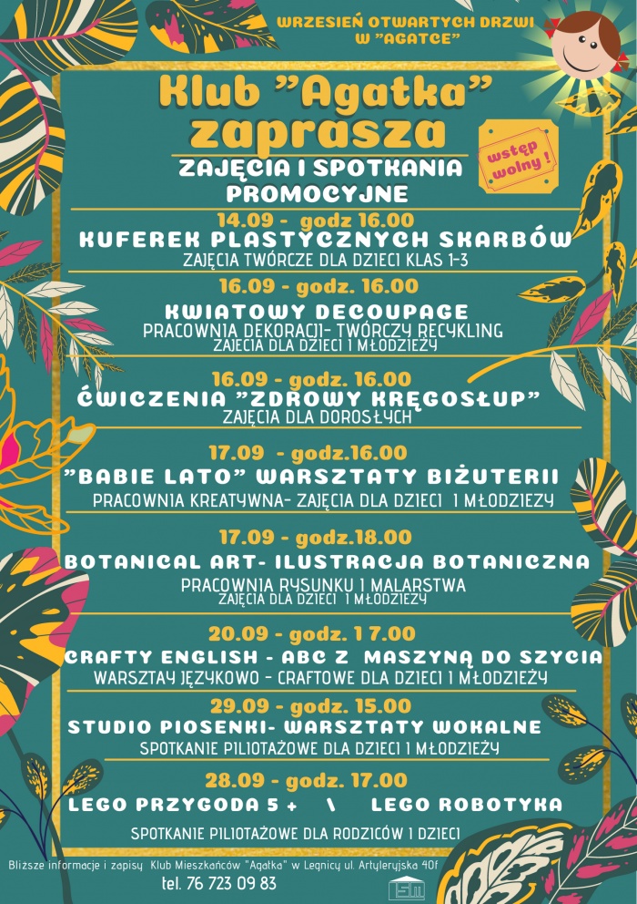 Zajęcia otwarte w klubie " Agatka"
