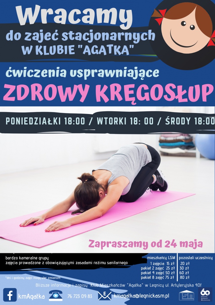 ćwiczenia dla dorosłych - zdrowy kręgosłup