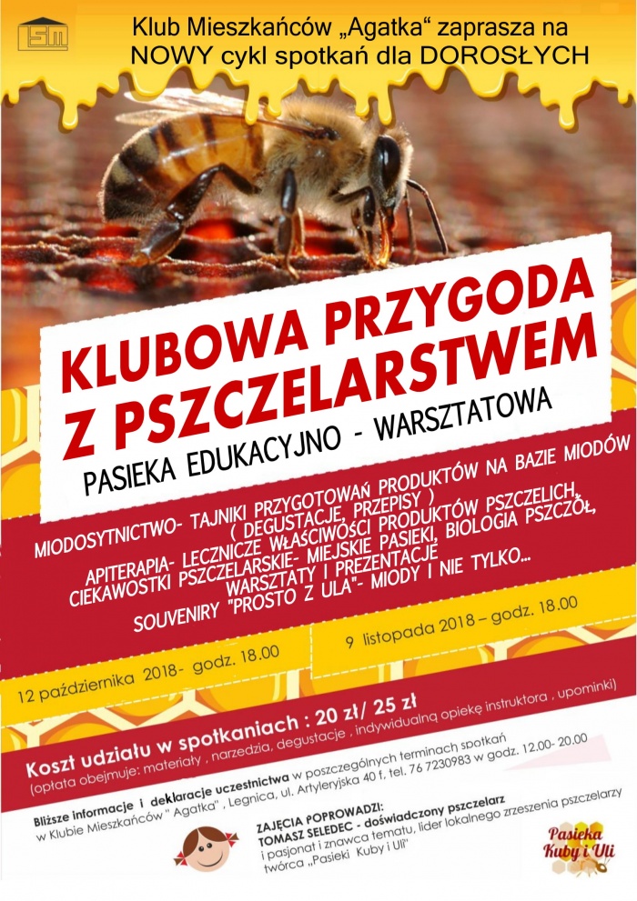 PRZYGODA Z PSZCZELARSTWEM w Klubie "Agatka"