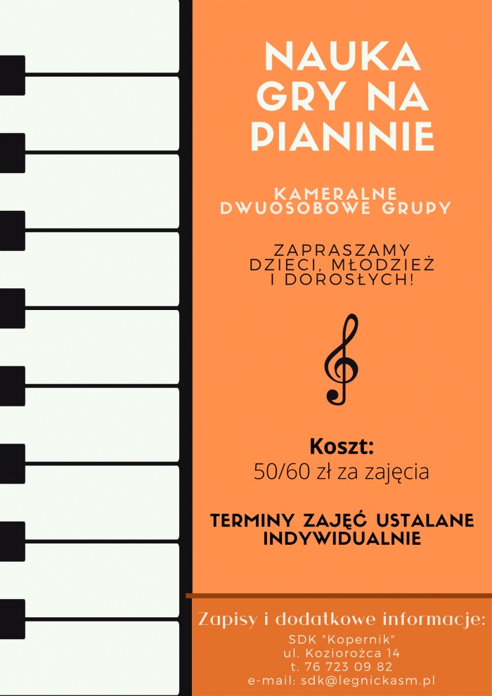 Nauka gry na pianinie