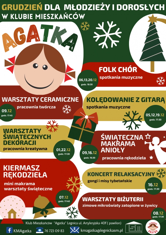 MAGICZNY GRUDZIEŃ W KLUBIE MIESZKAŃC&Oacute;W&rdquo; AGATKA&rdquo;