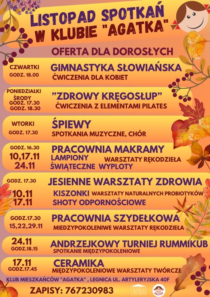 Listopad dla dorosłych w KM Agatka