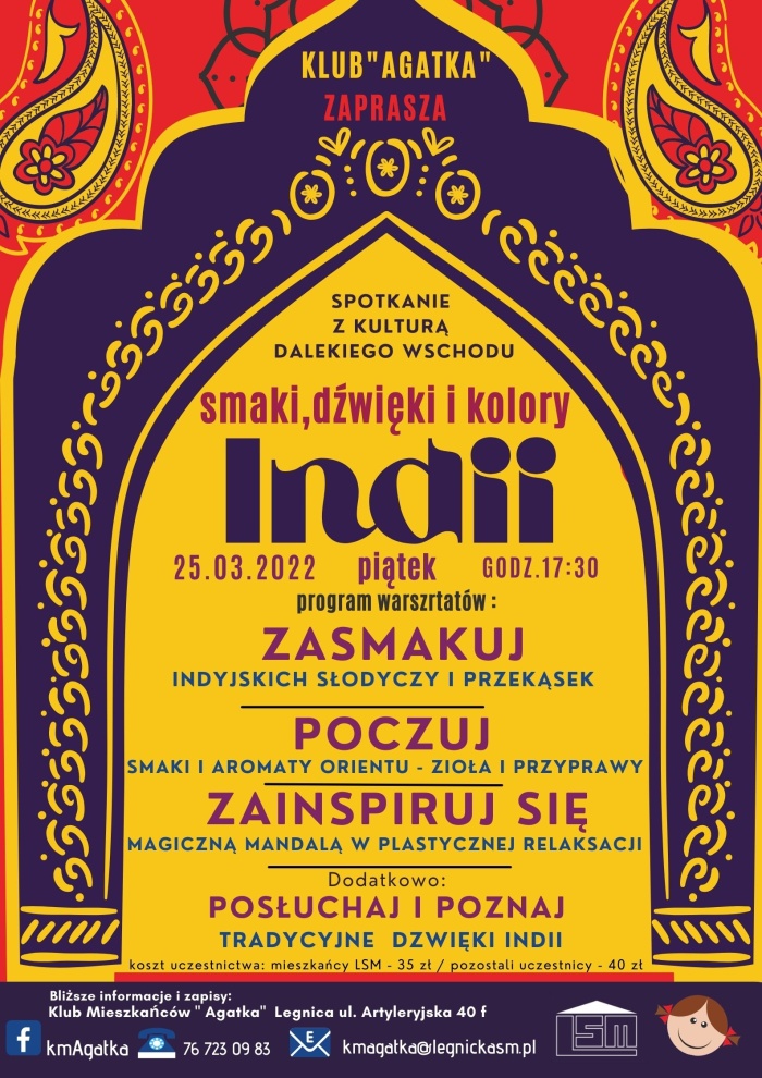 Smaki,dźwięki i kolory Indii w Klubie "Agatka"