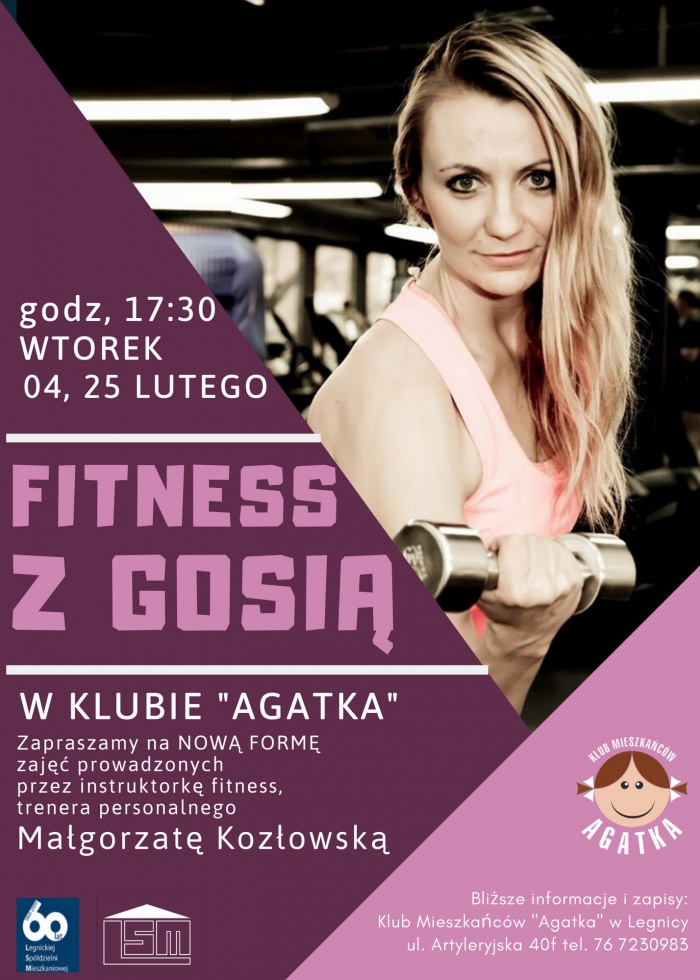 NOWE ZAJĘCIA FITNESS W KLUBIE "AGATKA"