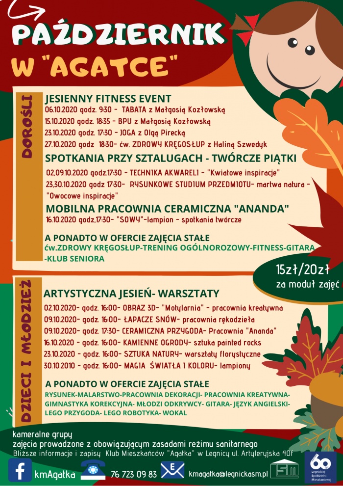 Październik w Klubie Mieszkańc&oacute;w "Agatka"