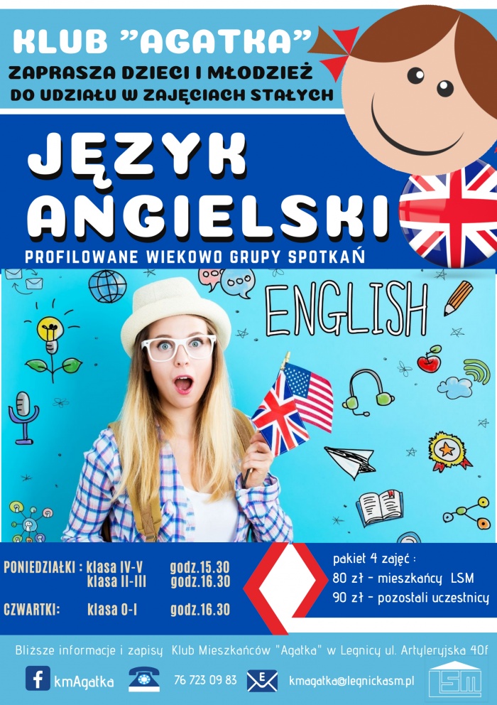 Zajęcia z j. angielskiego w KM Agatka