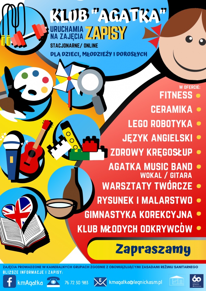 ZAPRASZAMY DO ZAPIS&Oacute;W NA ZAJĘCIA W KLUBIE MIESZKAŃC&Oacute;W "AGATKA"