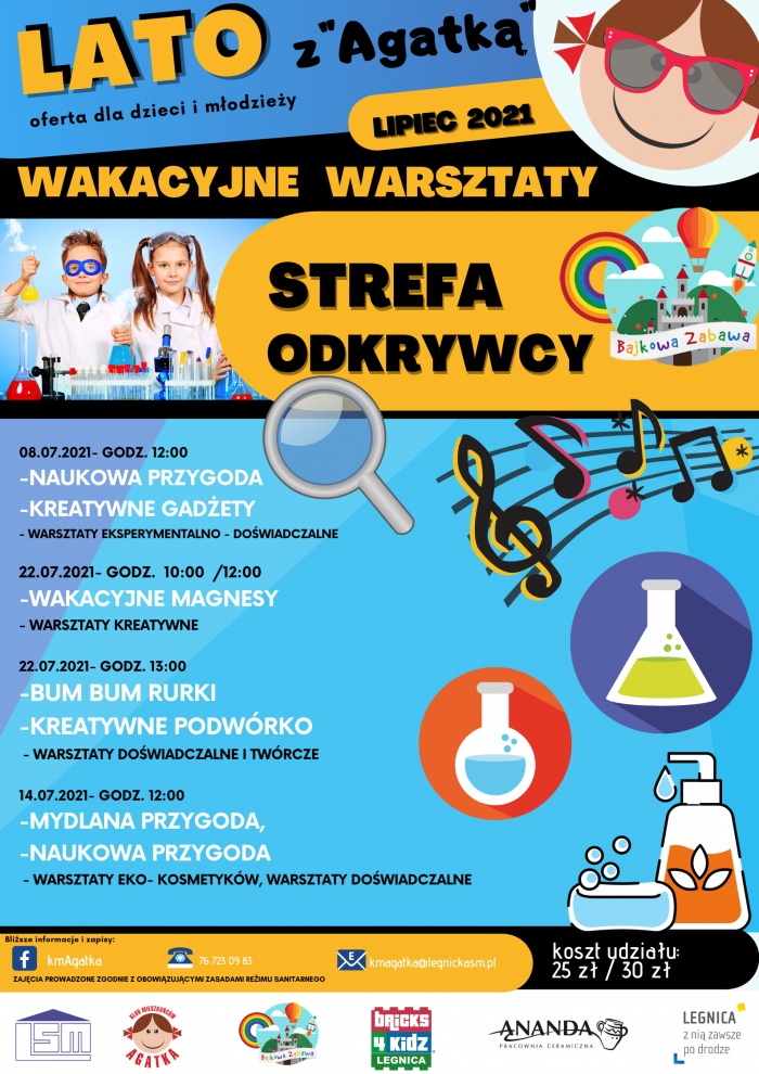 Lato z Klubem " Agatka"  - wakacyjne warsztaty dla dzieci