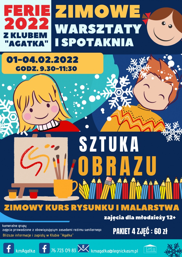 rysunek i malarstwo zima