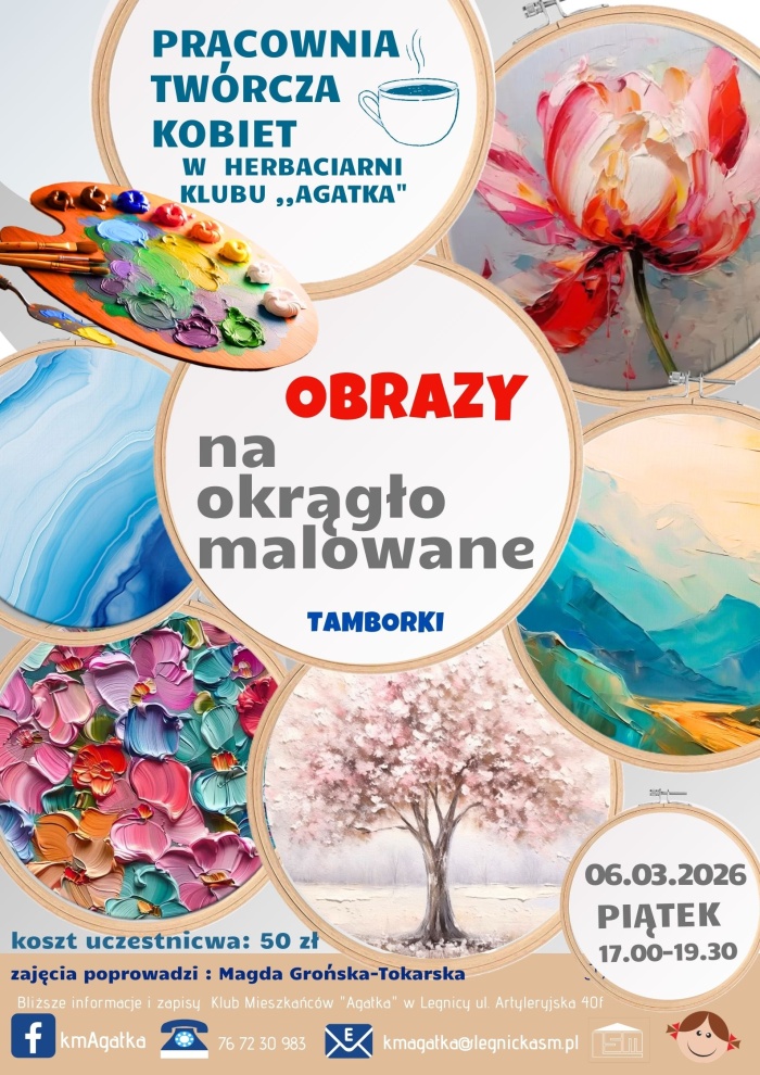 Obrazy na okrągło malowane