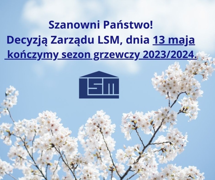 Koniec sezonu grzewczego