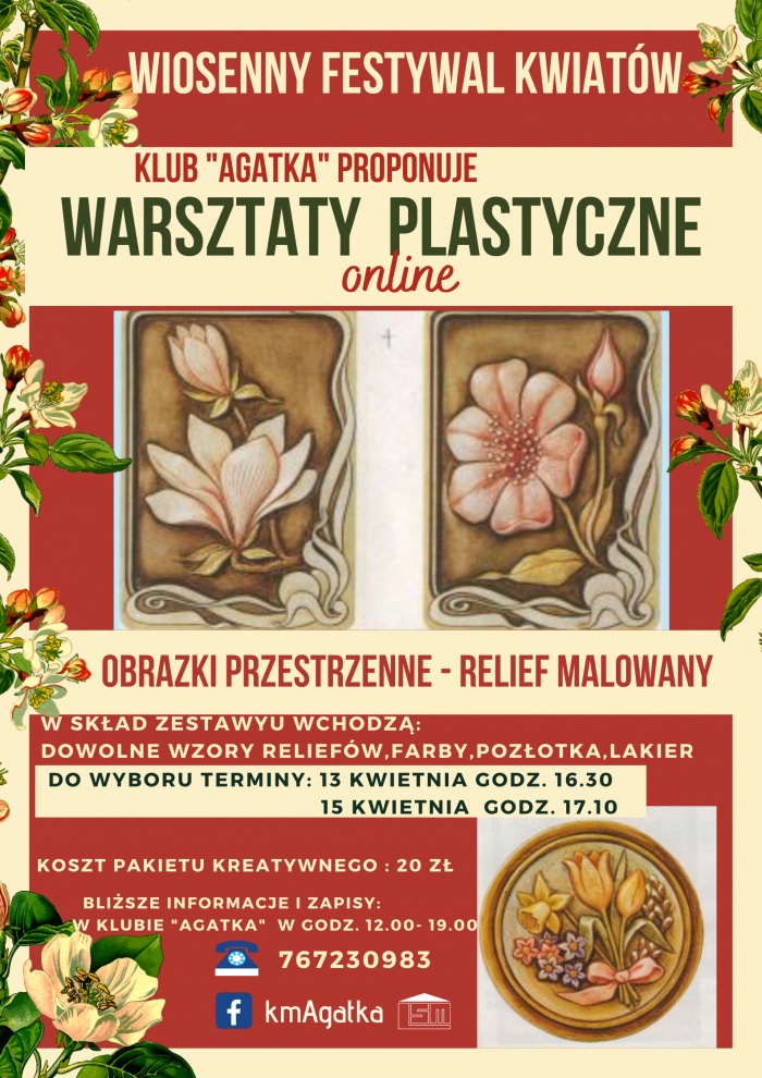 Warsztaty plastyczne KM"Agatka"- Wiosenny festiwal kwiat&oacute;w
